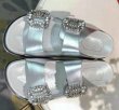 画像3: double breasted rhinestone sandals shoes  ダブルブレストラインストーンサンダル  スリッパ (3)