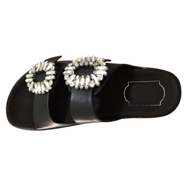 画像9: double breasted rhinestone sandals shoes  ダブルブレストラインストーンサンダル  スリッパ (9)