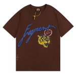 画像1: lightning tiger head print short sleeve t-shirt　ユニセックス 男女兼用ライトニングタイガーヘッドプリント半袖Tシャツ (1)