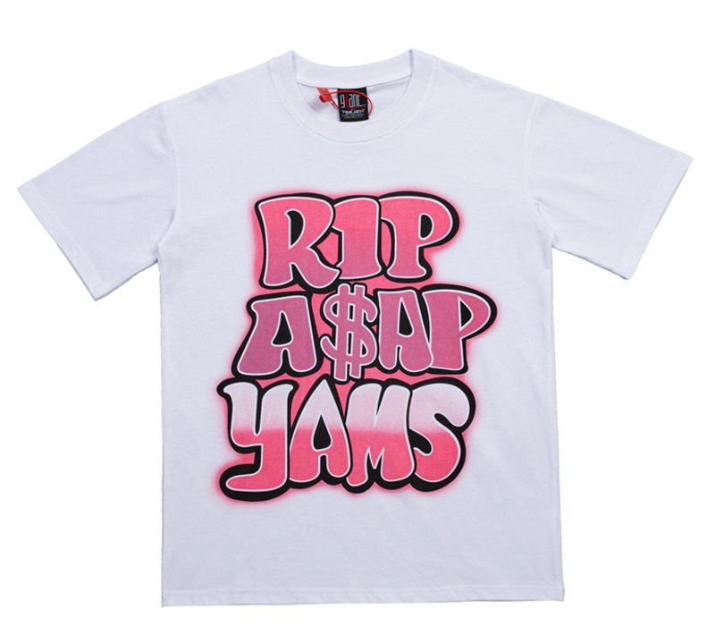 画像4: letter printing rap hip-hop short sleeve t-shirt ユニセックス 男女兼用ヒップホップ プリント半袖Tシャツ (4)