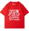 画像1: comfortable rogo print short sleeve t-shirt　ユニセックス 男女兼用comfortable プリント半袖Tシャツ (1)