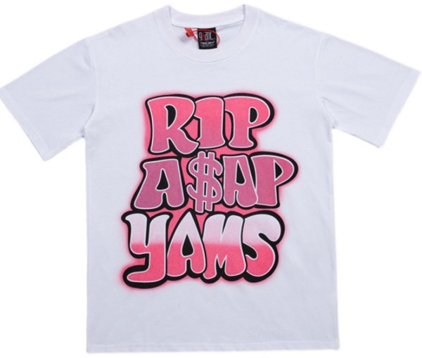 画像1: letter printing rap hip-hop short sleeve t-shirt　ユニセックス 男女兼用ヒップホップ プリント半袖Tシャツ (1)