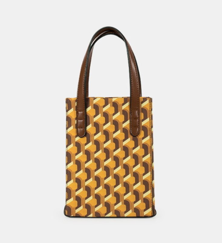 画像3: printing mini Tote Shoulder Bag プリントミニトートショルダーバッグ (3)