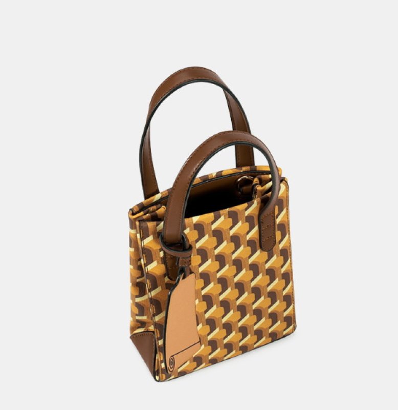 画像2: printing mini Tote Shoulder Bag プリントミニトートショルダーバッグ (2)