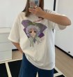 画像4: Crying girl print T-SHIRT  クライングガール 少女ペイント半袖Tシャツ  (4)