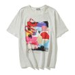 画像1: GALLERY DEPT abstract oil painting short-sleeved T-shirt　ユニセックス 男女兼用オイルプリント半袖Tシャツ (1)