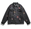 画像7: Comic emblem damage G Jean jacket blouson  ユニセックス 男女兼用 コミックエンブレムダメージウォッシュデニムスジャケット Gジャン ブルゾン (7)