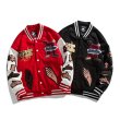 画像5: Jigsaw puzzle & hand embroidery BASEBALL JACKET baseball uniform jacket blouson  ユニセックス 男女兼用ジグソーパズル&ハンド刺繍スタジアムジャンパー スタジャン MA-1 ボンバー ジャケット ブルゾン (5)