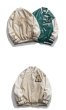 画像7: Mountin embroidered leather BASEBALL JACKET baseball uniform jacket blouson  ユニセックス 男女兼用マウンティン刺繍レザースタジアムジャンパー スタジャン MA-1 ボンバー ジャケット ブルゾン (7)