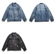 画像8: Comic emblem damage G Jean jacket blouson  ユニセックス 男女兼用 コミックエンブレムダメージウォッシュデニムスジャケット Gジャン ブルゾン (8)