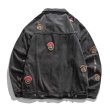 画像4: Comic emblem damage G Jean jacket blouson  ユニセックス 男女兼用 コミックエンブレムダメージウォッシュデニムスジャケット Gジャン ブルゾン (4)