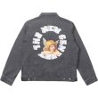 画像2: Circle Alphabet & Angel Denim G Jean jacket blouson  ユニセックス 男女兼用サークルアルファベット&天使 デニムスジャケット Gジャン ブルゾン (2)