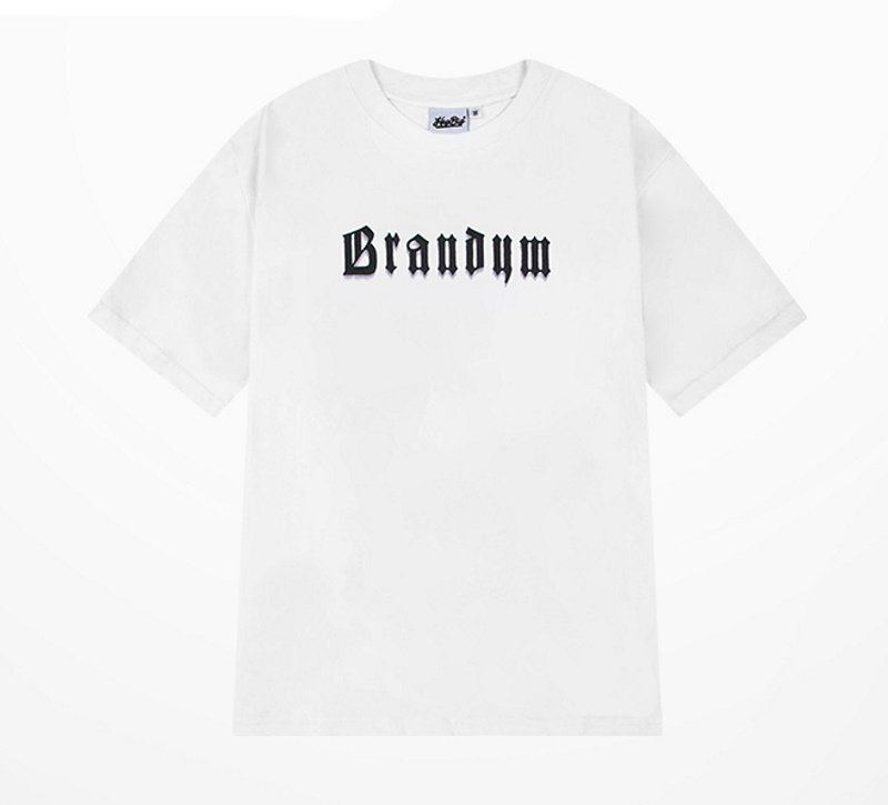 画像4: braudum Circle logo printshort-sleeved  T-shirt ユニセックス 男女兼用braudum&サークルロゴロゴプリント半袖Tシャツ (4)