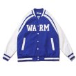 画像3: Big Logo BASEBALL JACKET baseball uniform jacket blouson  ユニセックス 男女兼用ビッグロゴ刺繍スタジアムジャンパー スタジャン MA-1 ボンバー ジャケット ブルゾン (3)