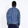 画像8: women's retro loose neutral streamer lapel denim jacket  G Jean jacket 　レトロルーズニュートラルストリーマーラペルデニムジャケットデニムGジャン (8)