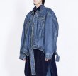 画像6: women's retro loose neutral streamer lapel denim jacket  G Jean jacket 　レトロルーズニュートラルストリーマーラペルデニムジャケットデニムGジャン (6)