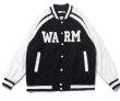 画像2: Big Logo BASEBALL JACKET baseball uniform jacket blouson  ユニセックス 男女兼用ビッグロゴ刺繍スタジアムジャンパー スタジャン MA-1 ボンバー ジャケット ブルゾン (2)