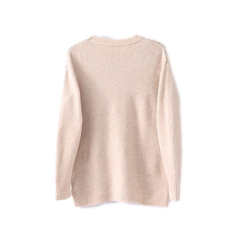 画像2: Girl braided pullover sweater 少女 編み込み プルオーバー セーターウール セーター (2)