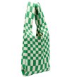 画像8: Check Damier Pattern Tote Shoulder Eco Bag　チェックダミエ柄トートショルダーエコバッグ (8)