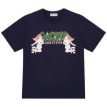 画像1: Love Angel print short-sleeved  T-shirt　ユニセックス 男女兼用ラブエンジェルプリント半袖Tシャツ (1)