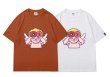 画像7: Angel donuts print short-sleeved  T-shirt　ユニセックス 男女兼用エンジェルドーナツプリント半袖Tシャツ (7)