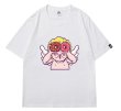 画像4: Angel donuts print short-sleeved  T-shirt　ユニセックス 男女兼用エンジェルドーナツプリント半袖Tシャツ (4)