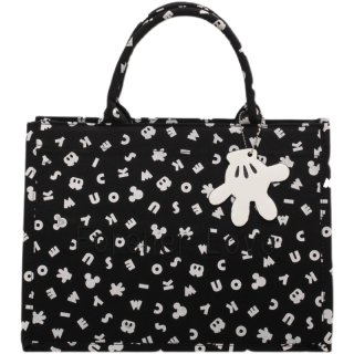 Mickey Mouse & Minnie Mouse printed leather large capacity