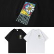 画像4: tassel daisy embroidery  short-sleeved  T-shirt　ユニセックス 男女兼用タッセルデイジー刺繡半袖Tシャツ (4)