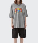 画像6: Inflation Tigerprint short-sleeved  T-shirt　ユニセックス 男女兼用タイガーイヤープリント半袖Tシャツ (6)