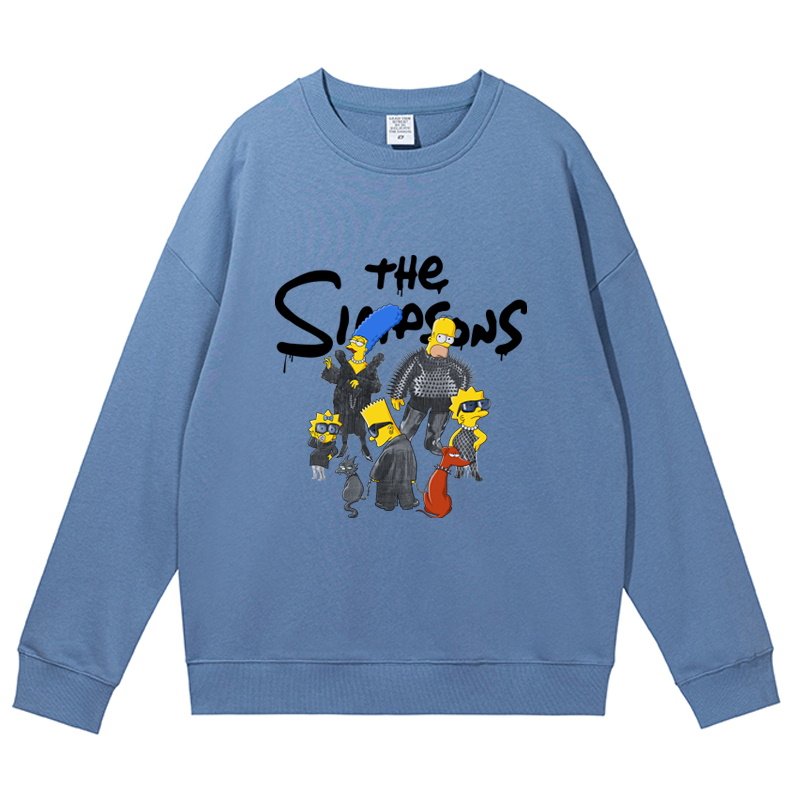 画像6: Dark Simpson Family Long Sleeve Sweatshirt 　ユニセックス 男女兼用ダークシンプソンファミリーロング袖スウェットシャツ トレナー (6)