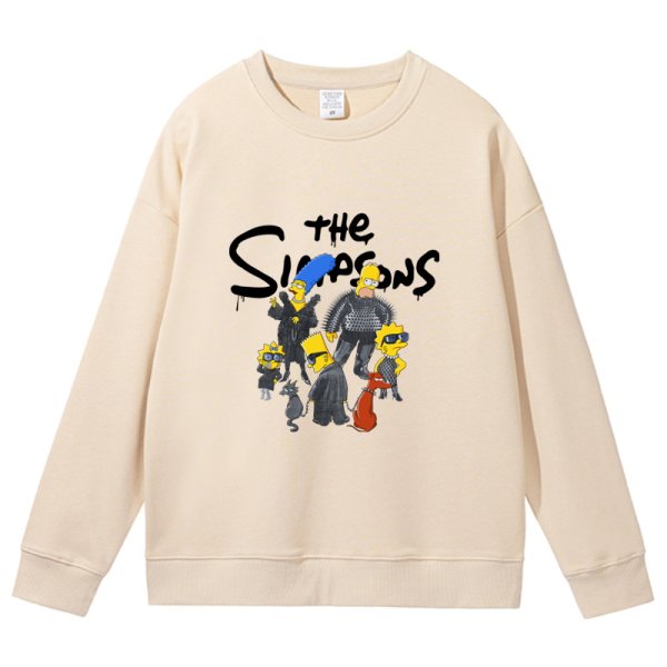 画像1: Dark Simpson Family Long Sleeve Sweatshirt 　ユニセックス 男女兼用ダークシンプソンファミリーロング袖スウェットシャツ トレナー (1)