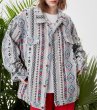 画像4: Ethnic Weaving and Embroidered Lapel Jacket G Jean jacket blouson  ユニセックス 男女兼用エスニックウィービングジャケット Gジャン ブルゾン (4)