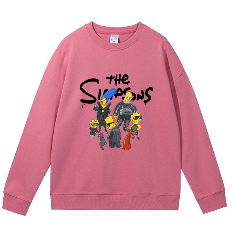画像4: Dark Simpson Family Long Sleeve Sweatshirt 　ユニセックス 男女兼用ダークシンプソンファミリーロング袖スウェットシャツ トレナー (4)