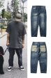 画像3: 22 Men's paint splash ink tooling jeans loose straight jeans  Pants メンズルーズストレートバックポケットペイントパンツ ジーンズ (3)