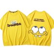 画像1:  Sponge Bob Short Paint Short Sleeve T-shirt　ユニセックス 男女兼用スポンジボブ半袖Tシャツ (1)