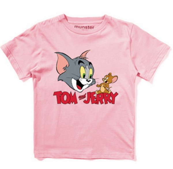 画像1: Tom & Jerry Print T-shirt From kids to adults　ユニセックス 男女キッズ兼用ファミリー用トム＆ジェリー半袖Tシャツ (1)