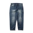 画像2: 22 Men's paint splash ink tooling jeans loose straight jeans  Pants メンズルーズストレートバックポケットペイントパンツ ジーンズ (2)
