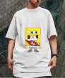 画像4: SpongeBob SquarePants short-sleeved printed T-shirt　ユニセックス 男女兼用スクエアスポンジボブ半袖Tシャツ (4)