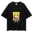 画像1: SpongeBob SquarePants short-sleeved printed T-shirt　ユニセックス 男女兼用スクエアスポンジボブ半袖Tシャツ (1)