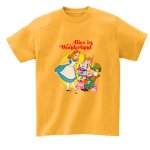 画像3: Alice Wonderland short-sleeved printed T-shirt　ユニセックス 男女兼用アリスワンダーランドプリント半袖Tシャツ (3)