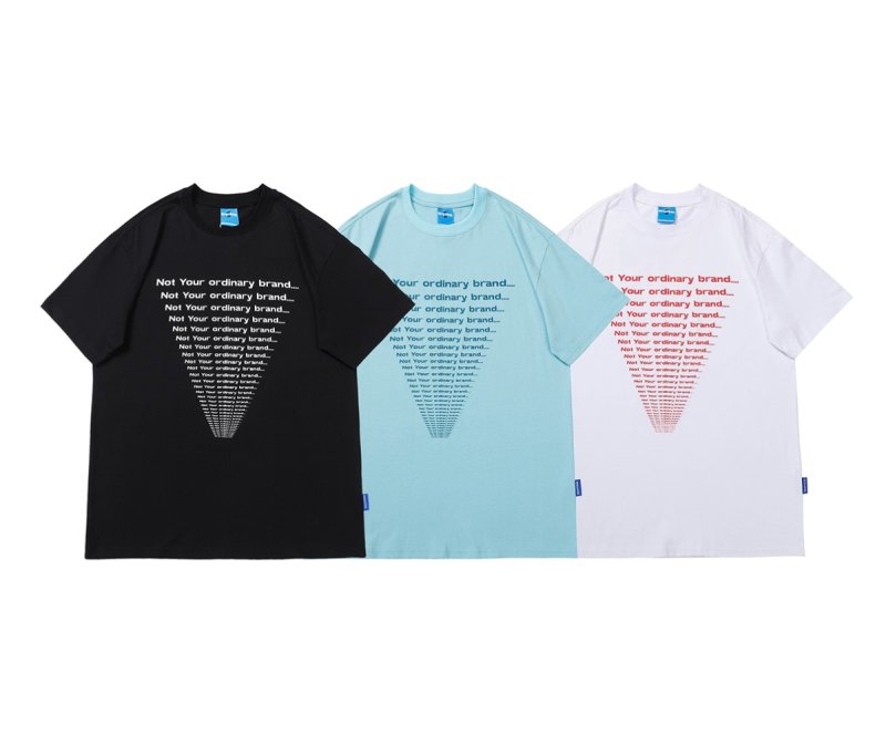 画像4: Simple English Print short-sleeved printed T-shirt　ユニセックス 男女兼用 イングリッシュプリント半袖Tシャツ (4)