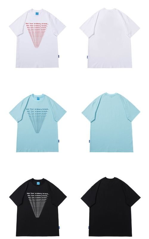 画像5: Simple English Print short-sleeved printed T-shirt　ユニセックス 男女兼用 イングリッシュプリント半袖Tシャツ (5)