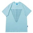 画像3: Simple English Print short-sleeved printed T-shirt　ユニセックス 男女兼用 イングリッシュプリント半袖Tシャツ (3)