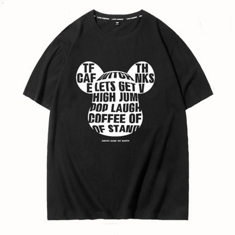 画像2: KAWS x Bearbrick Print Short Sleeve T-shirt ユニセックス 男女兼用カウズ×ベアブリック半袖Tシャツ (2)