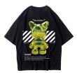 画像1: kaws hip hop oversized T-shirt T-shirt　ユニセックス 男女兼用 カウズヒップホップオーバーサイズ半袖Tシャツ (1)