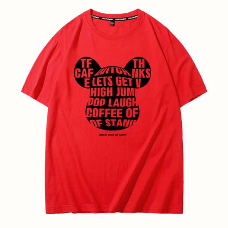 画像4: KAWS x Bearbrick Print Short Sleeve T-shirt ユニセックス 男女兼用カウズ×ベアブリック半袖Tシャツ (4)