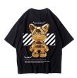 画像2: kaws hip hop oversized T-shirt T-shirt　ユニセックス 男女兼用 カウズヒップホップオーバーサイズ半袖Tシャツ (2)