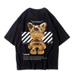 画像1: kaws hip hop oversized T-shirt T-shirt　ユニセックス 男女兼用 カウズヒップホップオーバーサイズ半袖Tシャツ (1)