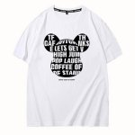 画像1: KAWS x Bearbrick Print Short Sleeve T-shirt　ユニセックス 男女兼用カウズ×ベアブリック半袖Tシャツ (1)