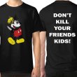 画像2: Don't Die Your Friend BlondeGang Mickey Mouse Print Short Sleeve T-shirt　ユニセックス 男女兼用Don't Die Your Friend金髪ギャングミッキーミッキーマウス半袖Tシャツ (2)